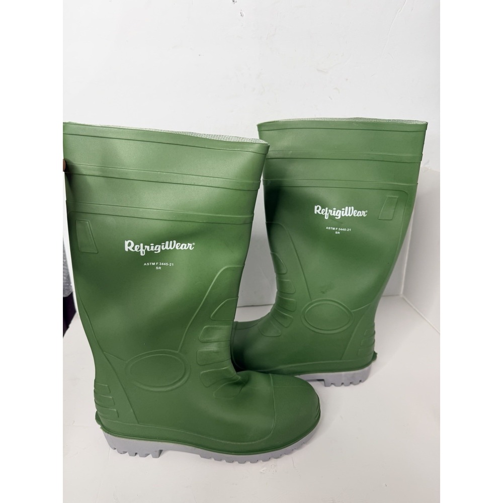 RefrigiWear EnduraMax‎ Processing Boots Green Mens 8 Waterproof NWOT